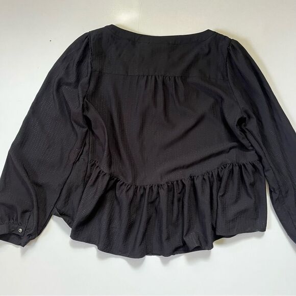 Anthropologie Maeve Iris Peplum Blouse Medium - Picture 6 of 9